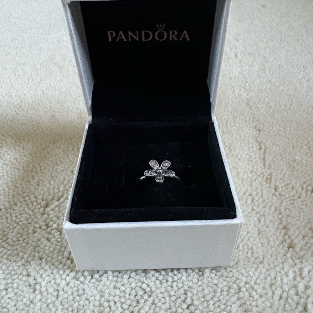 Pandora Silver Flower Ring